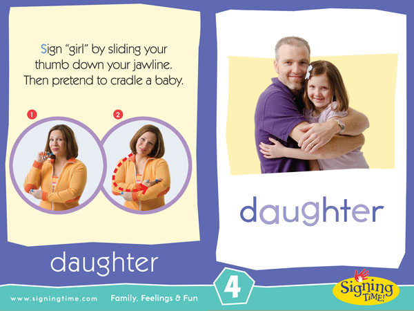 Learn How To Sign Daughter In ASL SigningTime Dictionary